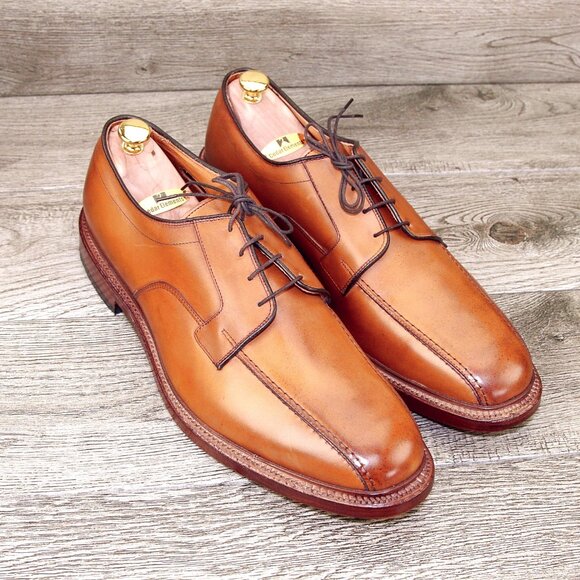 *NIB* $395 Allen Edmonds HILLCREST Derby 14 B Narrow Chestnut *add $15 new Trees main image 6